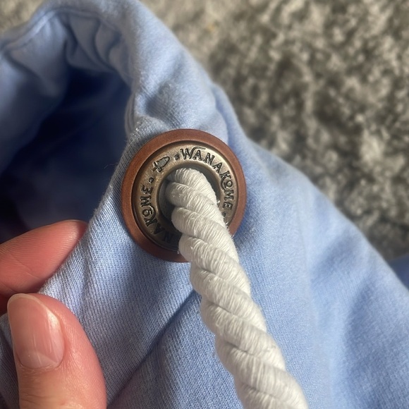 Wanakome Leelee Lux Baby Blue Jay Half Zip Crop Hoodie Women’s M - Picture 4 of 15